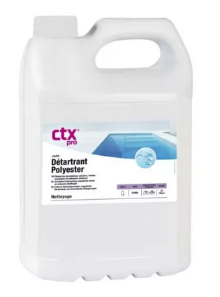  Détartrant Polyester XS - 5 L -  CTX-53 - Nettoyant Parois