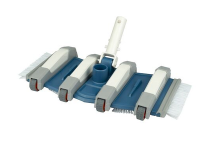 Balai Flexible 8 roues 35 cm pour  piscine béton -  BLUE LINE 